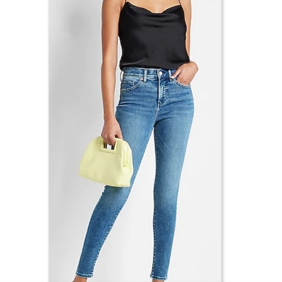 EXPRESS Skinny Mid Rise Jeans